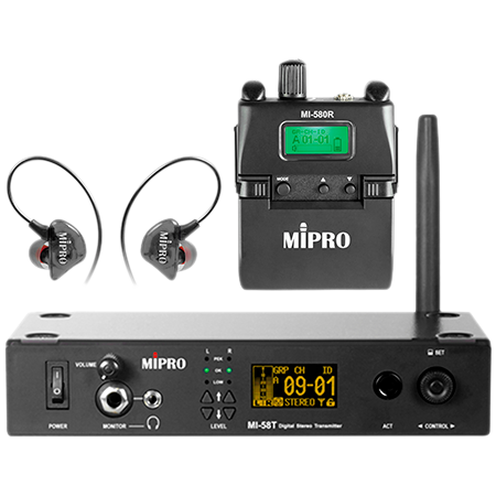 Mipro MI-58T+ MI-580R Retour In-Ear