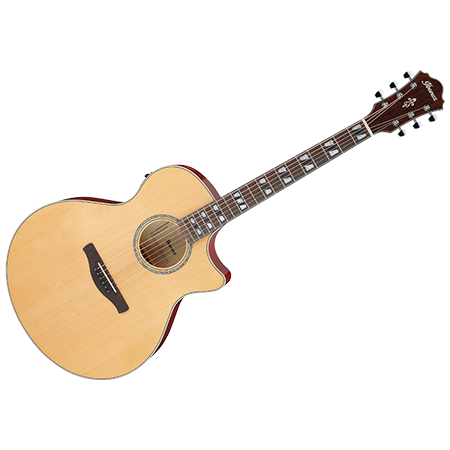 Ibanez - AE170 NTR Natural Gloss Top + Red Gloss