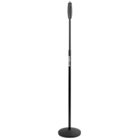 Quik Lok A988BK Pied de micro droit "One-Hand" avec base ronde