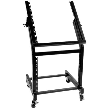 SRA19 Rack 19" sur roulettes pour studio 9u + 12u Black