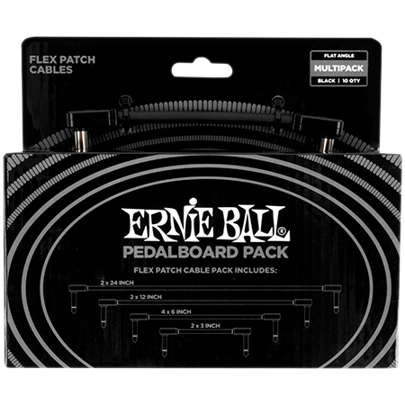 Ernie Ball - 6462 Multipack câble de patch Flex Black