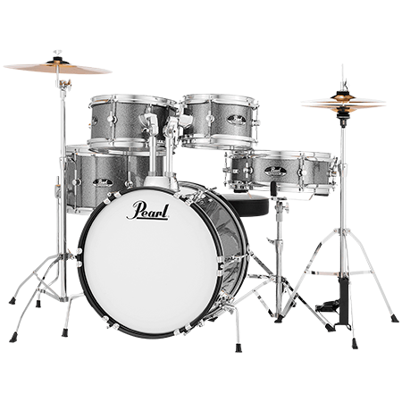 Pearl Roadshow Jr 16" 5 fûts + Tabouret + 2 cymbales Grindstone Sparkle RSJ465CC-708