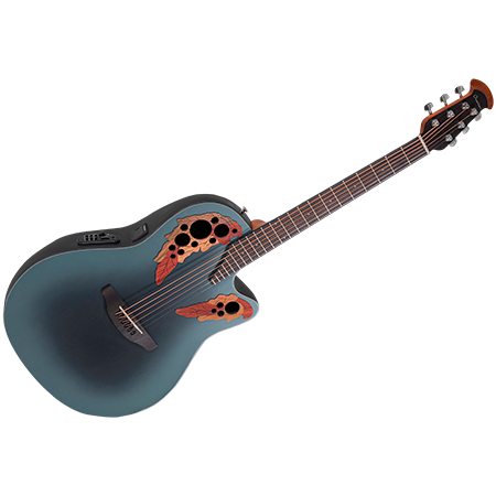 Ovation 2078TX 5 G Elite TX Deep Contour Cutaway Black Textured