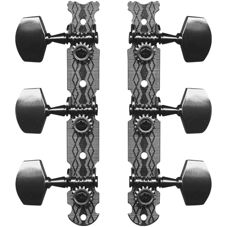 EZ1761N Mécaniques platines nickel boutons chromés (lot de 2)