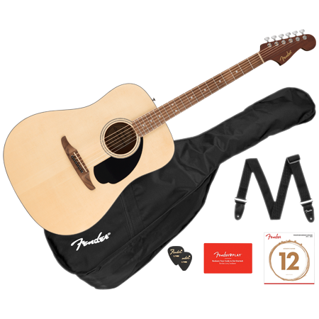 Fender - Pack California Standard Redondo Spruce Natural + Housse