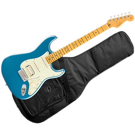 Fender - American Professional Classic Stratocaster HSS MN Faded Lake Placid Blue + Housse
