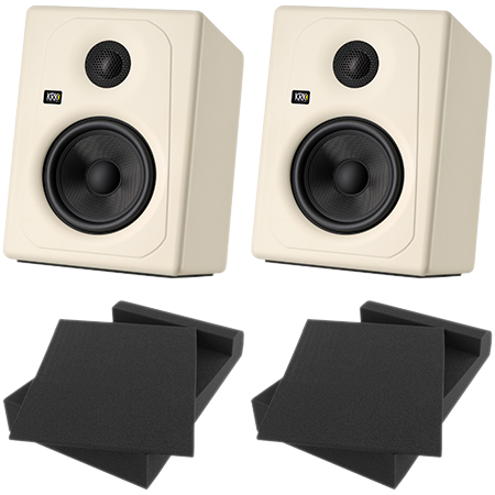Krk - Kreate 5 Latte + Monisoft (La paire)
