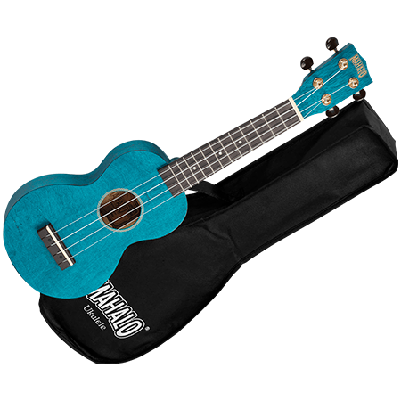 MS1TBU Slimline Soprano Bleu Satin + Housse