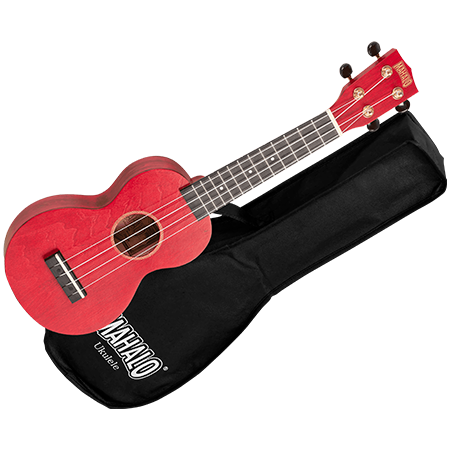 MS1TRD Slimline Soprano Rouge Satin + Housse