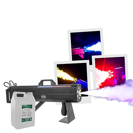 Mac Mah - Fog Blaster 1500 RGB + Fog Fluid CO2 Effect 5L