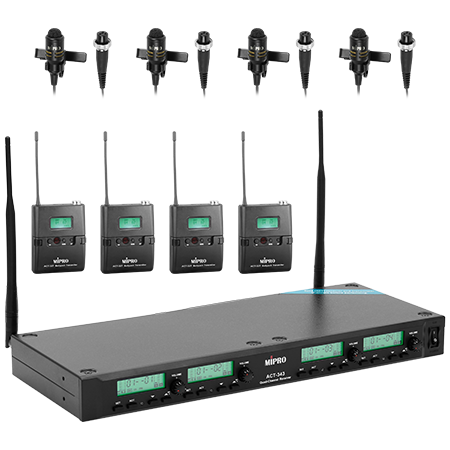 Mipro - Pack ACT 300 QUAD micro cravate MU53L
