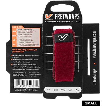 FretWraps Wine Burgundy Small