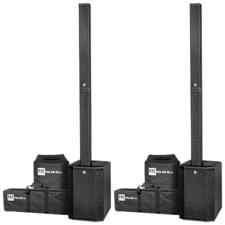 Polar 10 Mk2 Black (la paire) + Housses HK Audio