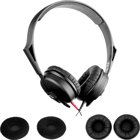Sennheiser - Pack HD 25 Light V2 + Ear Pads (Velour + Simili-cuir)