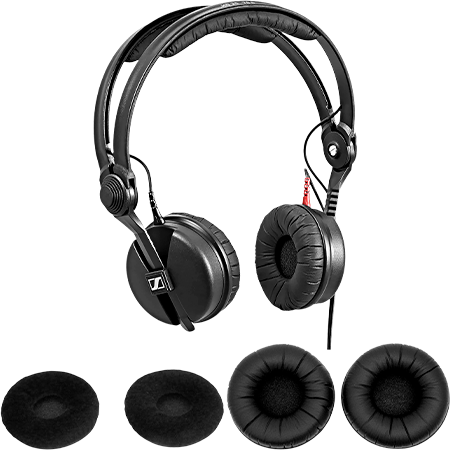 Sennheiser - Pack HD 25 Plus + Ear Pads (Velour + Simili-cuir)