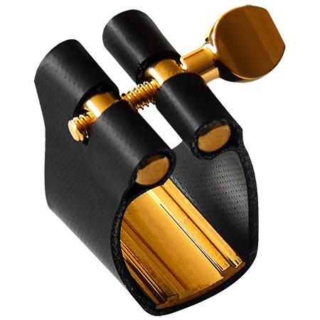 AHR Ligature Semi-rigide Saxophone Alto Bec Ébonite