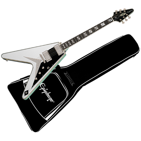 Epiphone - Flying V Custom Futura Quicksilver Shift + Housse