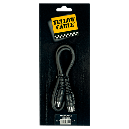Yellow Cable MD05 - CORDON MIDI DIN 5 BROCHES M / 5 BROCHES M 50CM