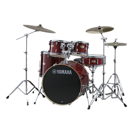 Yamaha Stage Custom Birch Fusion 20" Cranberry Red + accessoires