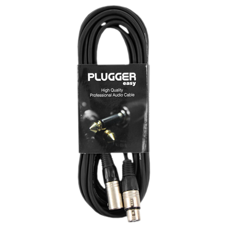 Plugger Câble XLR Femelle 3b - XLR Mâle 3b 6m Easy