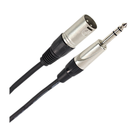 Plugger Câble XLR mâle 3b - Jack mâle stéréo 6m Easy