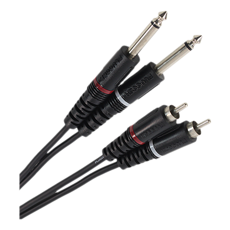 Câble Bretelle RCA Mâle - Jack Mâle Mono 3m Easy Plugger