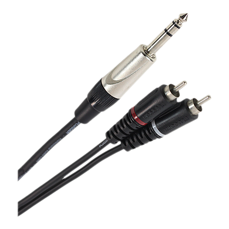 Plugger Câble Y Jack Mâle Stéréo - RCA Mâle 1.50m Easy