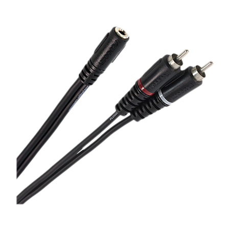 Plugger Câble Y Mini Jack Femelle Stéréo - RCA Mâle 0.60m Easy