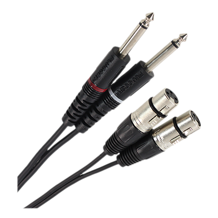 Plugger Câble Bretelle XLR Femelle 3b - Jack Mâle Mono 0.60m Easy