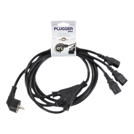 Plugger Câble d'alimentation 3 IEC Femelles - PC16 2m40 Elite