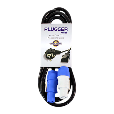 Plugger Câble d'alimentation Powercon Mâle - Male 1.8m Elite
