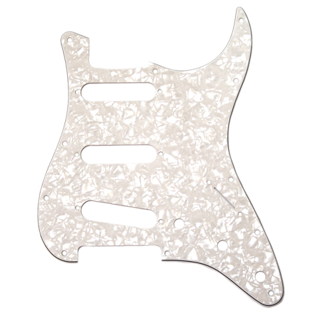 4-Ply White Pearl 11-Hole Stratocaster Pickguard