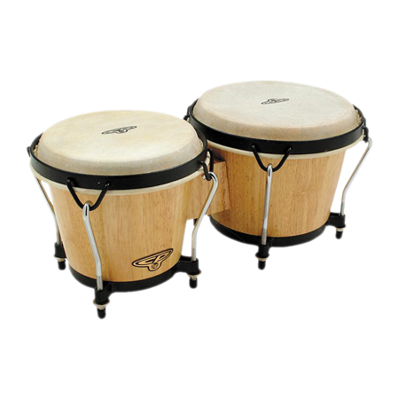 Latin Percussion CP Traditional Bongos Natural Wood CP221-AW