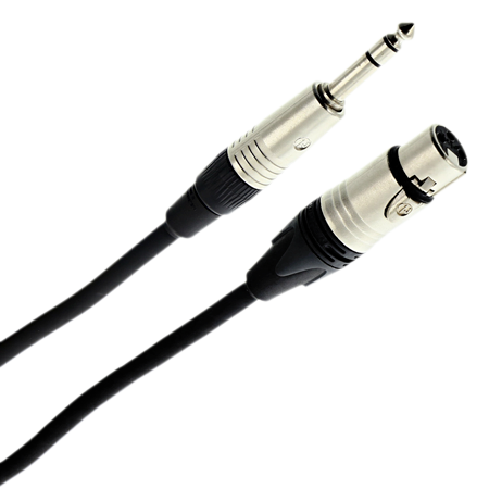 Plugger Câble XLR femelle 3b - Jack mâle stéréo 10m Elite