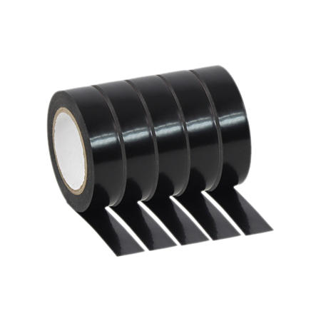 Plugger PVC Tape Black Pack 5x 10 mètres