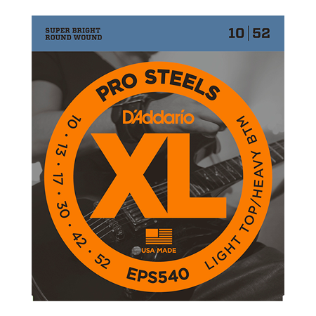 D'Addario EPS540 ProSteels Light Top/Heavy Bottom 10-52