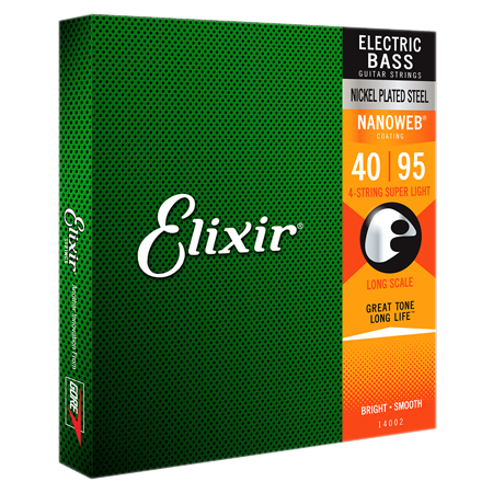 Elixir 14002 Nanoweb 40/95 Bass Extra Light