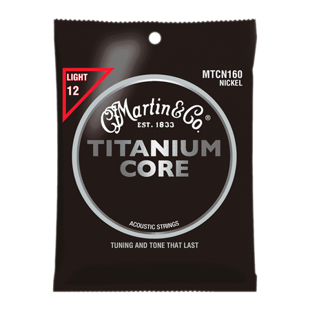MTCN160 TITANIUM CORE Light 12/55 Martin Strings