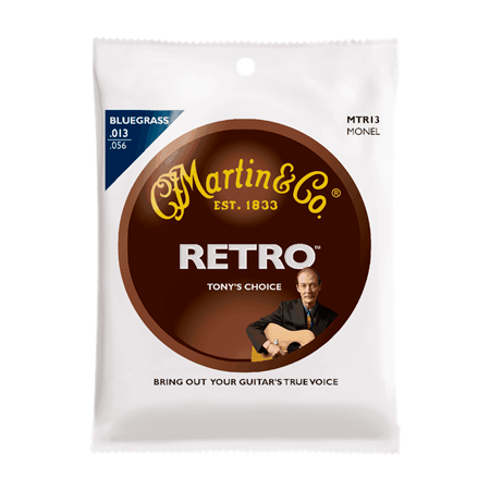 MTR13 RETRO Monel Tony Rice Bluegrass 13/56 Martin Strings