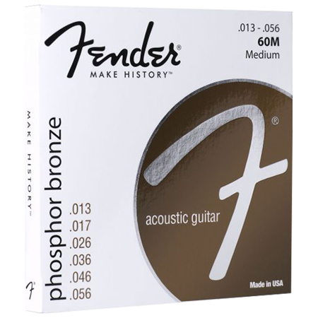 Fender Phosphor Bronze Acoustic Guitar Strings 13-56