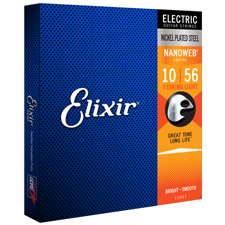 Elixir 12057 Nanoweb 10/56 Light 7-String