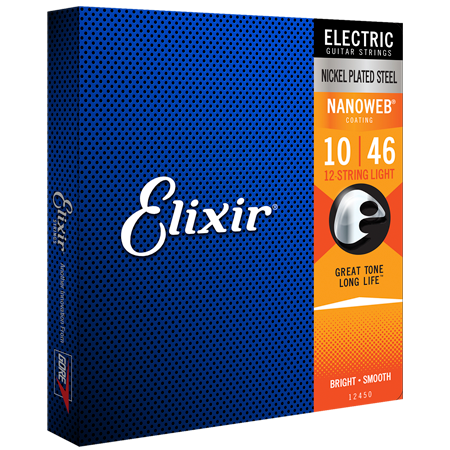 Elixir 12450 Nanoweb 10/46 Light 12-String