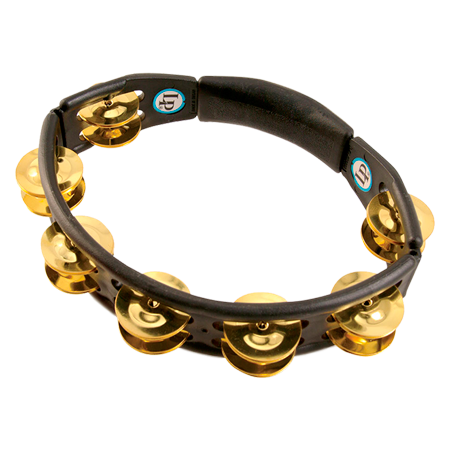 Latin Percussion Cyclops Jingle Tambourine Brass Jingles Black Hand Held LP170