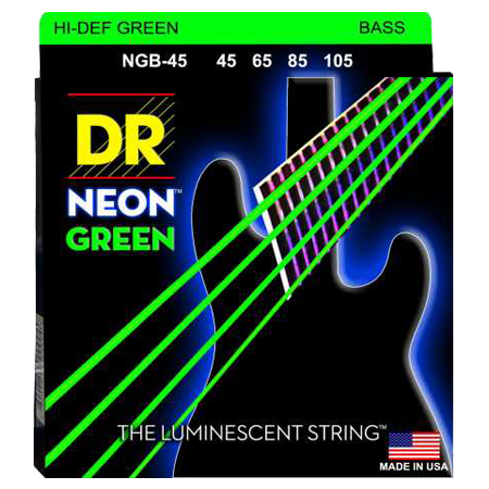 DR Strings Hi Def Neon Green NGB-45