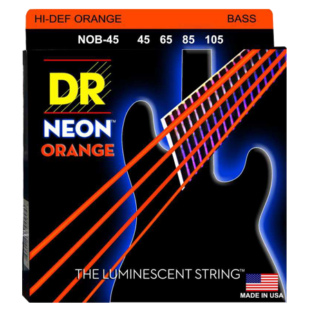 DR Strings Hi Def Neon Orange NOB-45