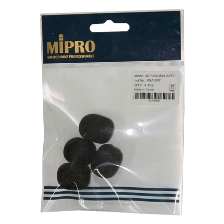4CP0002 Lot de 4 Bonnettes pour Micro MU 53 HN Mipro