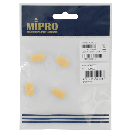Mipro Lot de 4 Bonnettes pour Micro MU 55