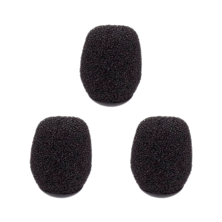 WS-HS1-B Pop filter pour microphone serre-tête noir (Lot de 3)