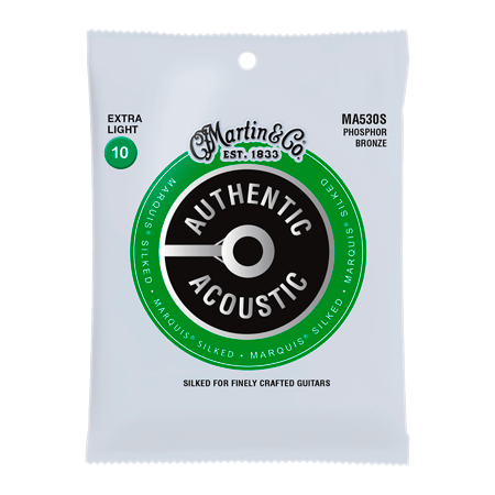 MA530S AUTHENTIC MARQUIS SILKED 92/8 Phosphore Bronze Extra Light 10/47 Martin Strings