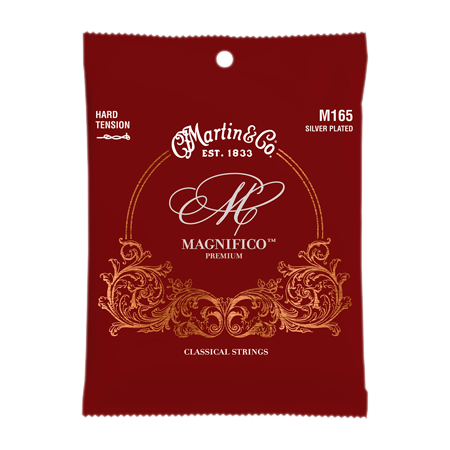 Martin Strings M165 CLASSICAL MAGNIFICO Premium 80/20 Bronze Silverplated à boucle Tirant Fort